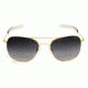 Randolph Aviator 23K Gold Frame, Gray Gradient Nylon Lens, 23K Gold Frame, 58MM AF81603-NY