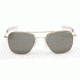 Randolph Aviator 23K Gold Frame, Gray Polarized Glass Lens, 23K Gold Frame, 55MM AF51634