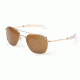 Randolph Aviator 23K Gold Frame, Tan Polarized Glass Lens, 23K Gold Frame, 55MM AF51632