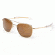 Randolph Aviator 23K Gold Frame, Tan Polarized Glass Lens, 23K Gold Frame, 58MM AF81632