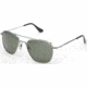 Randolph Aviator Sunglasses, Bright Chrome Frame, Agx Lens, AF021