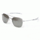 Randolph Aviator Bright Chrome Frame, Gray Flash Mirror Glass Lens, Bright Chrome Frame, 55MM AF53663