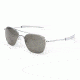 Randolph Aviator Bright Chrome Frame, Gray Polarized Glass Lens, Bright Chrome Frame, 55MM AF53634