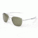 Randolph Aviator Bright Chrome Frame, Gray Polarized Glass Lens, Bright Chrome Frame, 58MM AF83634