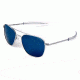 Randolph Aviator Matte Chrome Frame, Blue Sky PC Lens, Matte Chrome Frame, 58MM AF84668-PC