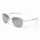 Randolph Aviator Matte Chrome Frame, Gray Flash Mirror Glass Lens, Matte Chrome Frame, 55MM AF54663