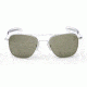 Randolph Aviator Matte Chrome Frame, Gray Glass Lens, Matte Chrome Frame, 58MM AF84611