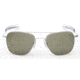 Randolph Aviator Matte Chrome Frame, Gray PC Lens, Matte Chrome Frame, 58MM AF84641
