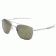 Randolph Aviator Matte Chrome Frame, Gray PC Lens, Matte Chrome Frame, 58MM AF84641
