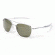 Randolph Aviator Matte Chrome Frame, Gray Polarized Glass Lens, Matte Chrome Frame, 55MM AF54634