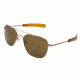 Randolph Aviator Progressive Prescription Sunglasses, Rose Gold Satin Frame, Polarized, AF5Z632PR