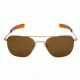 Randolph Aviator Progressive Prescription Sunglasses, Rose Gold Satin Frame, Polarized, AF8Z632PR