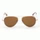 Randolph Concorde 23K Gold Frame, Tan Glass Lens, 23K Gold Frame, 57MM CR71412