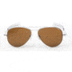 Randolph Concorde Bright Chrome Frame, Tan Polarized Glass Lens, Bright Chrome Frame, 57MM CR73632