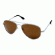 Randolph Concorde Matte Chrome Frame, Bronze PC Lens, Matte Chrome Frame, 61MM CR14470-PC