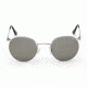 Randolph P-3 Bright Chrome Frame, Gray Glass Lens, Bright Chrome Frame, 49/23MM P3P3411