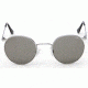 Randolph P-3 Bright Chrome Frame, Gray Polarized PC Lens, Bright Chrome Frame, 49/23MM P3P3434-PC
