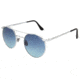 Randolph P3 Shadow Bright Chrome Frame, Double Blue Gradient PC Lens, Bright Chrome Frame, 49MM PBP3475-PC