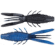 Rapala CrushCity Bronco Bug, 6 Pack, Black N Blue, 4in, CCBRB4BKNB