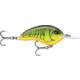 Rapala OG Deep Tiny 07 5/16 oz, 7' Depth, Two #5 Treble Hooks, Chartreuse Rootbeer Crawdad, OGT07CRTBC
