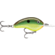 Rapala OG Deep Tiny 07 5/16 oz, 7' Depth, Two #5 Treble Hooks, Hot Copper Green Shad, OGT07HCGSD
