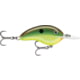 Rapala OG Deep Tiny 07 5/16 oz, 7' Depth, Two #5 Treble Hooks, Hot Copper Green Shad, OGT07HCGSD