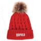 Rapala Pom Beanie - Womens, Foxy Red, RAPBEANIEL3