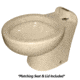 Raritan Elegance Tall Angle Back Almond Household Style Freshwater 12V w/Smart Toilet Control Marine 71333