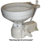 Raritan Sea Era Marine Size Toilet - Press - Fresh Water - 0 &amp; 90 Discharge - Smart Switch - 12V - White 55866