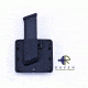 Raven Concealment Single Modular Pistol Mag Carrier - DS451 SMC LS BK STD STD-1.50 HK45, M&amp;P 45, HK USP 9mm/.40cal SGL Mag Carrier LSC Black Standard Cut 1.50 in Standard OWB Left Side