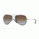 Ray-Ban AVIATOR FLAT METAL RB3513M Single Vision Prescription Sunglasses RB3513M-147-T5-56 - Lens Diameter 56 mm, Frame Color Demi Glos Sand Gunmetal