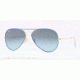 Ray-Ban AVIATOR FULL COLOR RB3025JM Sunglasses 001/4M-58 - Arista Frame, Blue Gradient Blue Lenses