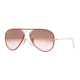 Ray-Ban AVIATOR FULL COLOR RB3025JM Sunglasses 001/X3-55 - Arista Frame, Pink Gradient Brown Photo Lenses