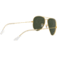 Ray-Ban Aviator Large Metal RB3025 Sunglasses, Arista Frame, Crystal Green 55 mm Lenses, W3234-5514
