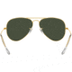 Ray-Ban Aviator Large Metal RB3025 Sunglasses, Arista Frame, Crystal Green 55 mm Lenses, W3234-5514
