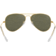 Ray-Ban Aviator Large Metal RB3025 Sunglasses, Arista Frame, Crystal Green Polarized 55 mm Lenses, 001-58-5514