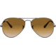 Ray-Ban Aviator Large Metal RB3025 Sunglasses, Gunmetal Crystal Brown Gradient, RB3025 004/51-5514