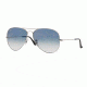 Ray-Ban Aviator Large Metal Prescription Sunglasses RB3025 RB3025-003-3F-62 - Lens Diameter 62 mm, Frame Color Silver