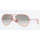 Ray-Ban Aviator Large Metal Prescription Sunglasses RB3025 RB3025-089-32-5814 - Lens Diameter: 58 mm, Frame Color: Metallic Red Demi-Shiny