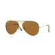 Ray-Ban Aviator RB3025JM Sunglasses 169-55 - Gold Frame, Brown Lenses