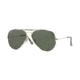 Ray-Ban Aviator RB3025JM Sunglasses 171-55 - Gold Frame, Green Lenses