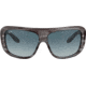Ray-Ban Blair RB2196 Sunglasses, Blue Gradient Grey Lenses, Striped Gray, 61, RB2196-13143M-61