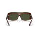 Ray-Ban Blair RB2196 Sunglasses, Green Lenses, Striped Havana, 61, RB2196-954-31-61