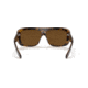 Ray-Ban Blair RB2196 Sunglasses, Polarized Brown Lenses, Havana On Transparent Brown, 61, RB2196-129257-61