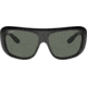 Ray-Ban Blair RB2196 Sunglasses, Polarized Green Lenses, Black, 61, RB2196-901-58-61