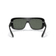 Ray-Ban Blair RB2196 Sunglasses, Polarized Green Lenses, Black, 61, RB2196-901-58-61