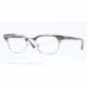 Ray-Ban Clubmaster Eyeglasses RX5154 with No-Line Progressive Rx Prescription Lenses 5255-49 - Matte Stripped Grey Frame