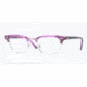 Ray-Ban Clubmaster Eyeglasses RX5154 with No-Line Progressive Rx Prescription Lenses 5257-49 - Matte Stripped Violet Frame