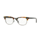 Ray-Ban Clubmaster Eyeglasses RX5154 with No-Line Progressive Rx Prescription Lenses 5493-49 - Green Havana Frame