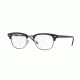 Ray-Ban Clubmaster Eyeglasses RX5154 with No-Line Progressive Rx Prescription Lenses 5649-49 - Black On Texture Camuflage Frame